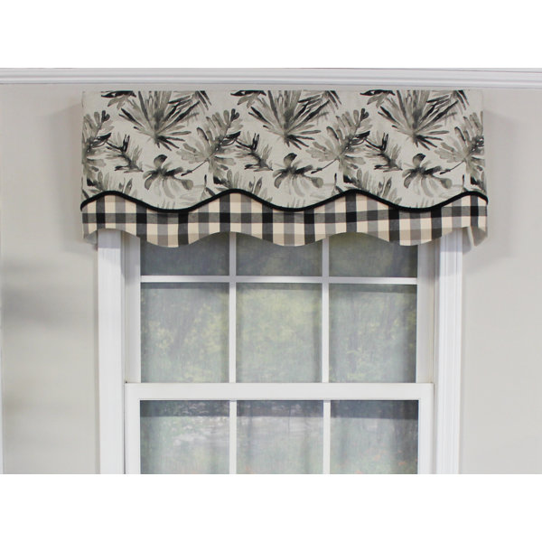 RLFisher Floral Scalloped Window Valance Perigold
